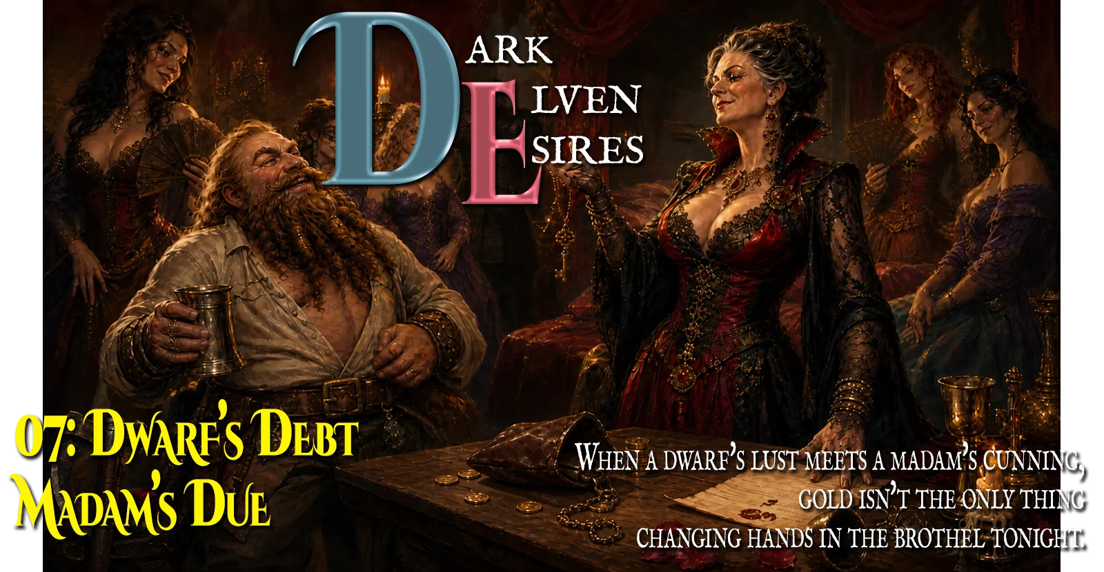 Dark Elven Desires Part 7: Dwarf’s Debt, Madam’s Due
